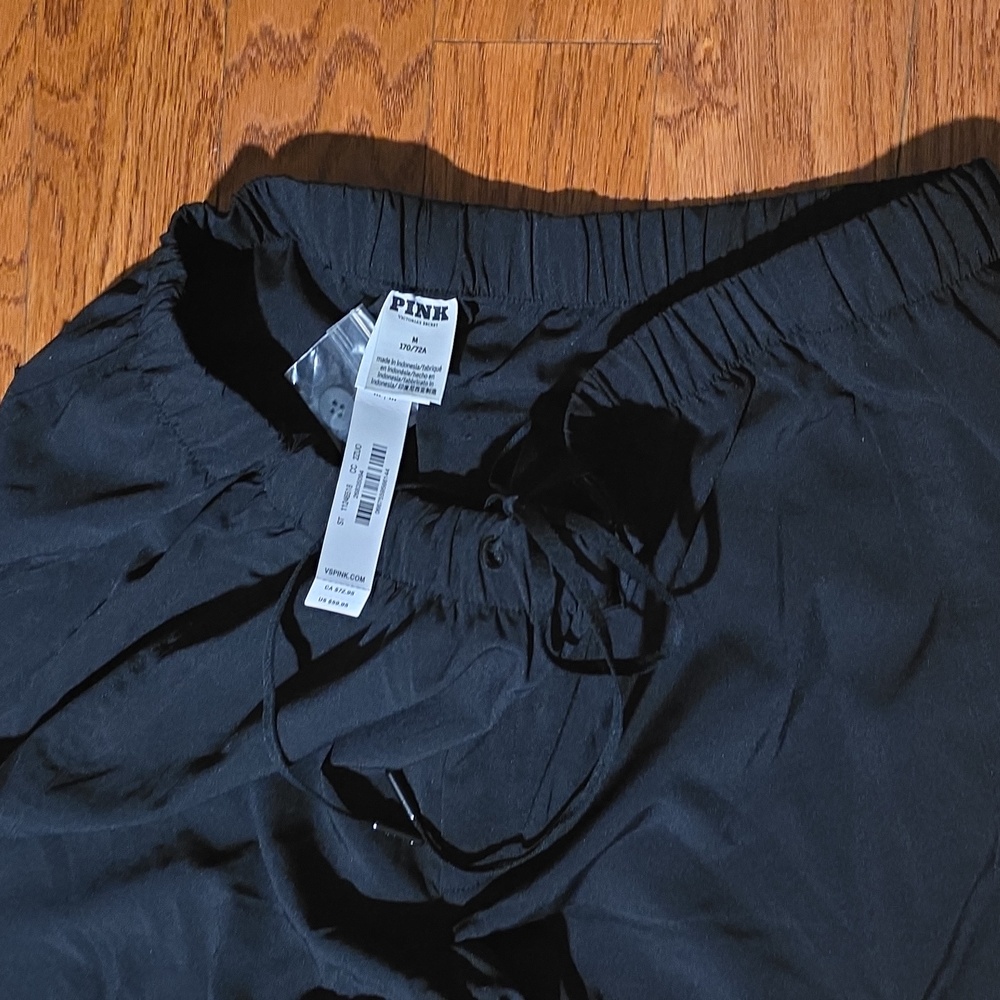 COPY NWT Pink Victoria Secret Parachute Cargo Pants - Black - Picture 6 of 8